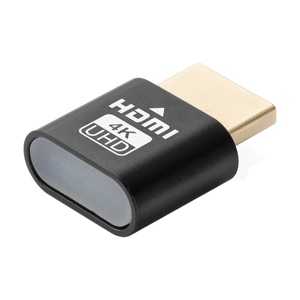 1-10 stk hdmi virtuell skjerm 4k hdmi ddc edid dummy plug skjerm med led cheat virtuell plugg hdmi dummy emulator adapter
