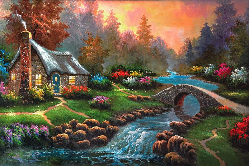 Puzzel Met Doos Foto Puzzel 1000 Stuks Mini Papier Montage Puzzel Speelgoed Voor Volwassenen Kinderen Educatieve Spelletjes Speelgoed