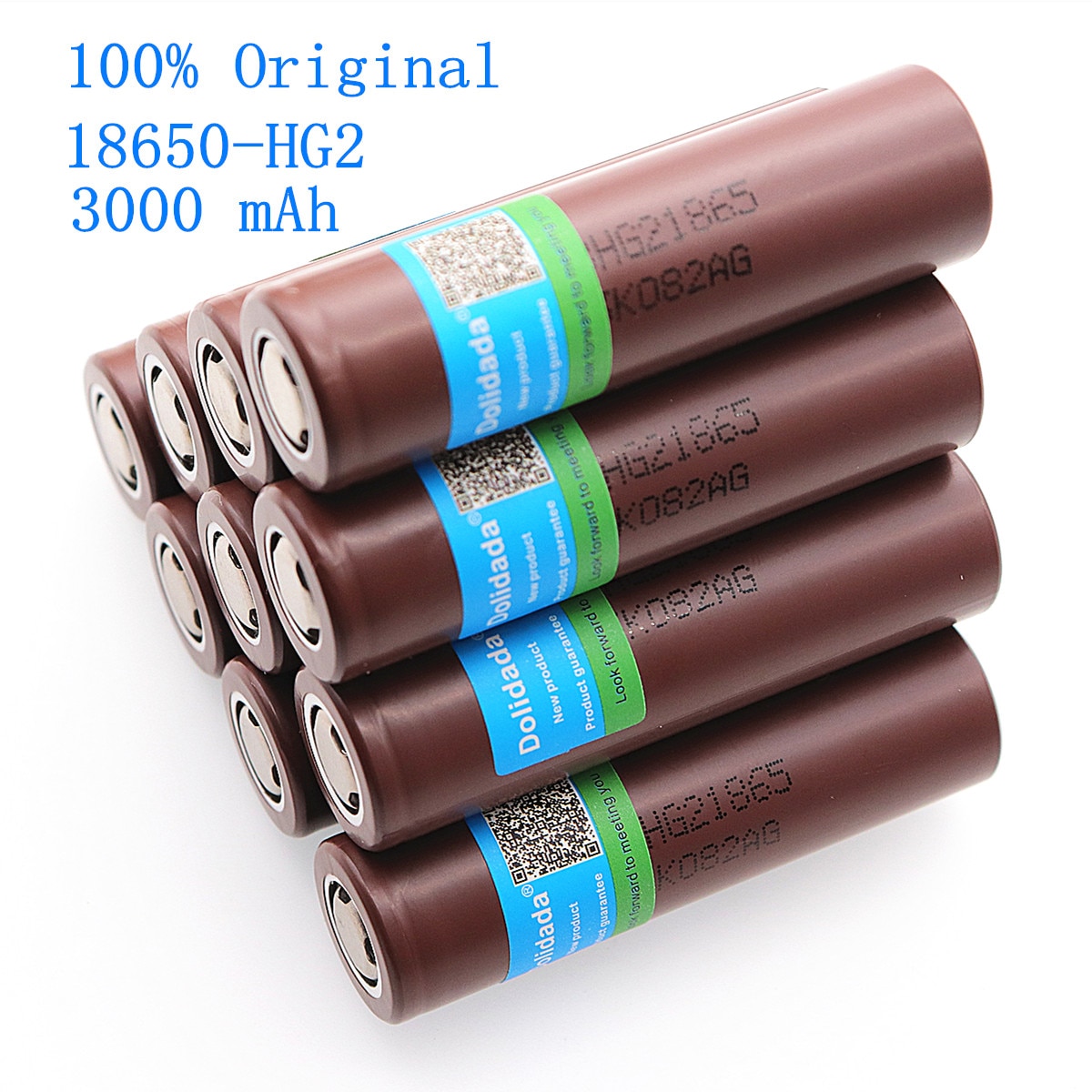 Dolidada 100% Originele 18650 Batterij HG2 3000 Mah 3,7 V Oplaadbare Batterij Voor Lg HG2 18650 Lithium Batterij 3000 Mah