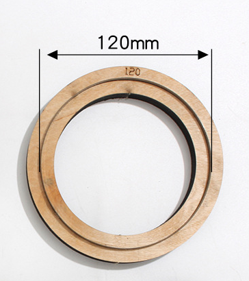 Japan stålklinge udstanset stål stanse rund cirkel skæreform træforme til læderpapirhåndværk 80mm,90mm,100mm,110mm,120mm: 120mm
