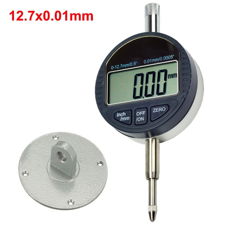 0-0.8mm Level Gauge Scale Precision dial test indicator digital dial indicator Universal Flexible Magnetic Base stand holder: 12.7mm indicator