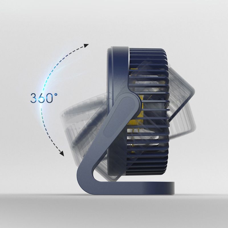 5/6/8 inch 360 ° draaibare usb-bureauventilator met aan-uitschakelaar 2 snelheden luchtkoelventilator voor thuiskantoor, desktop, auto, buiten, reizen