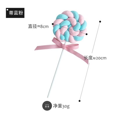 Lollipop Twist de simulación, accesorios de Lollipop Rosa lindo Lollipops decoración para fotografías, de simulación de dulces: Multicolor
