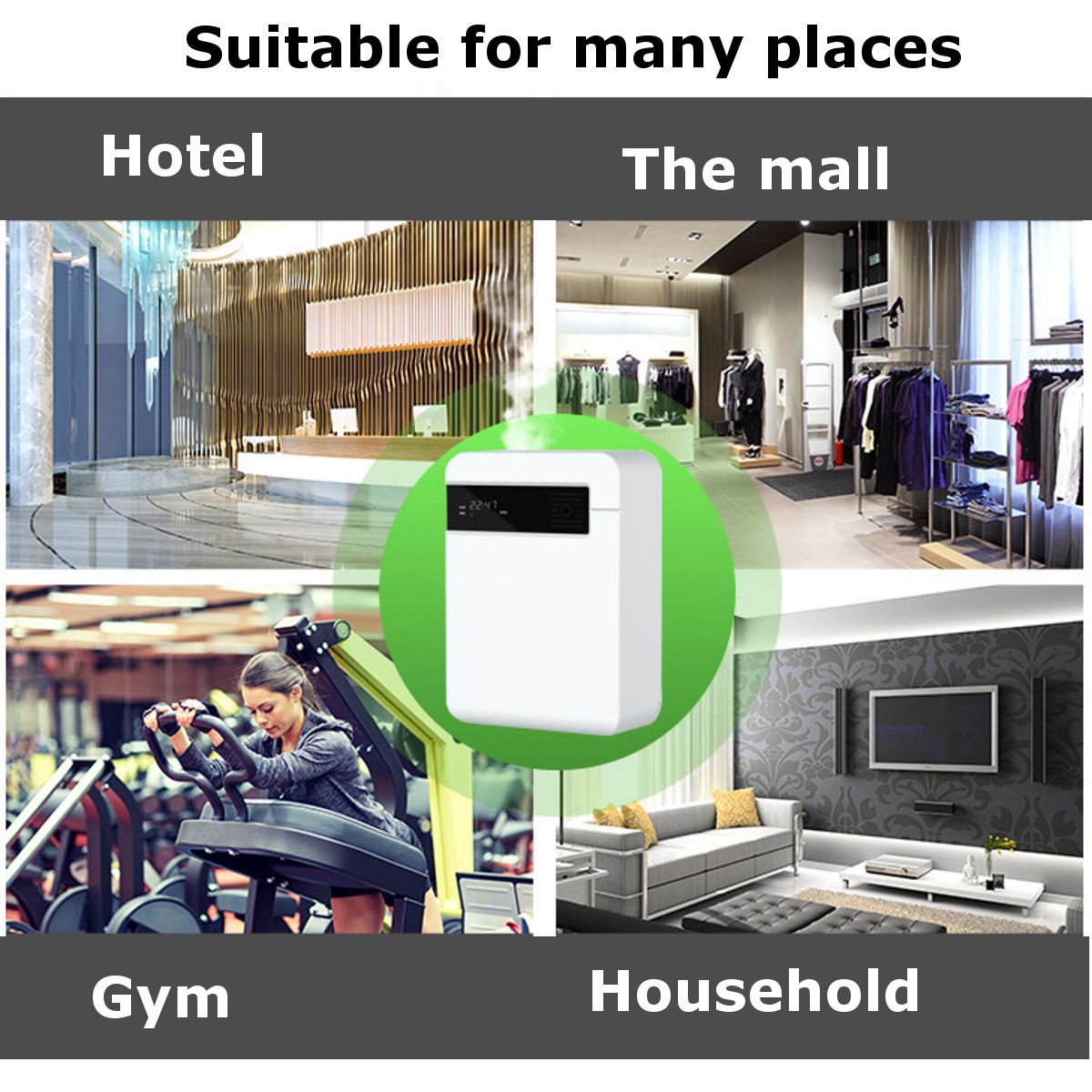 300 m³ -500 m³ doftmaskin luftrenare aromdoftmaskin 5w 12v 150ml doftenhet för hotellparfymspruta arom