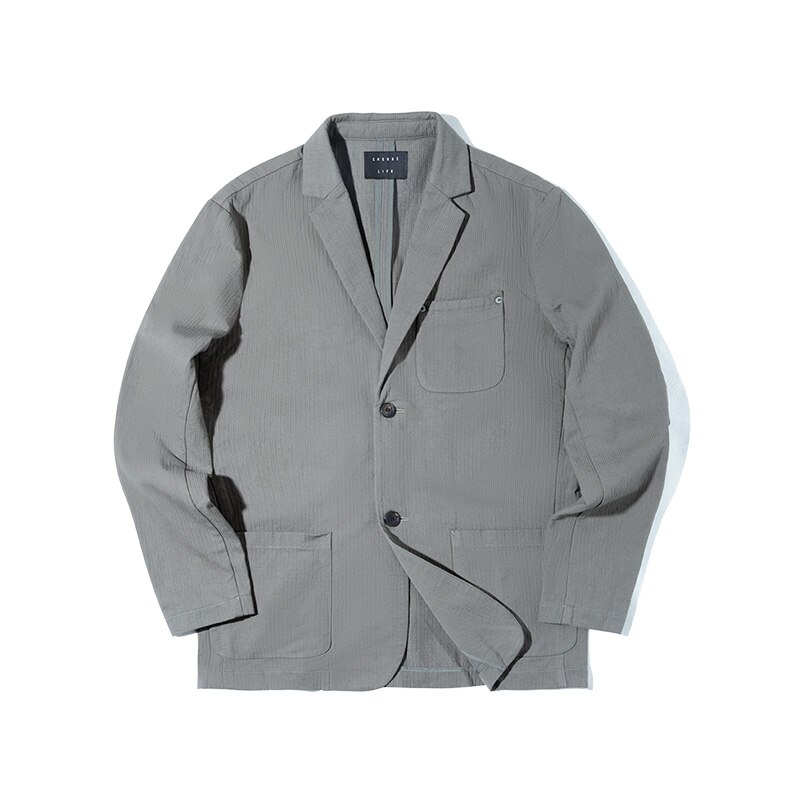Maden Männer Blazer Herbst Frühling Dünne Klage Jacke Japan retro lässig Solide Blazer Masculino Kleidung Vetement Homme