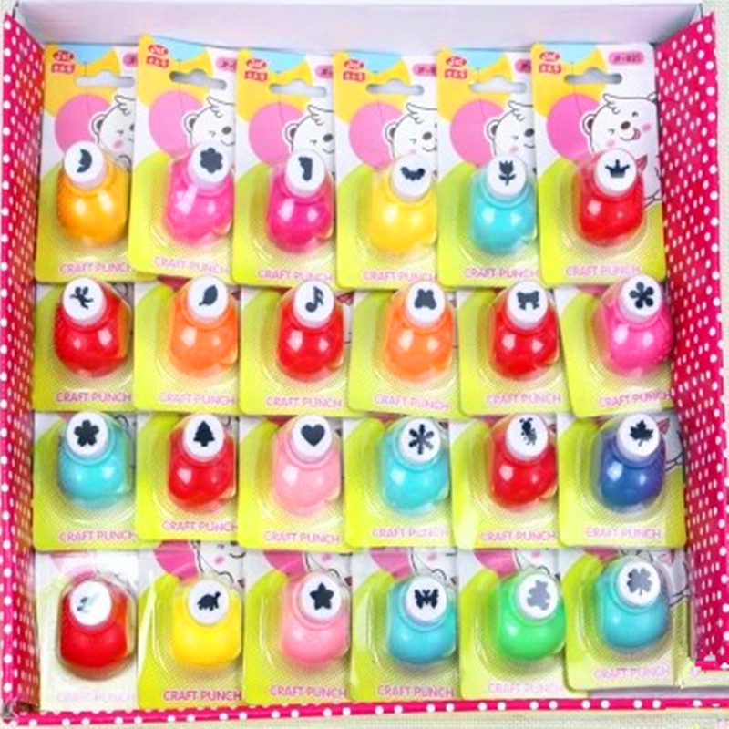10 pcs/lot Mini DIY hole punch Craft Scrapbooking Handmade Cut Cards DIY Card Paper Puncher School Office Supplies