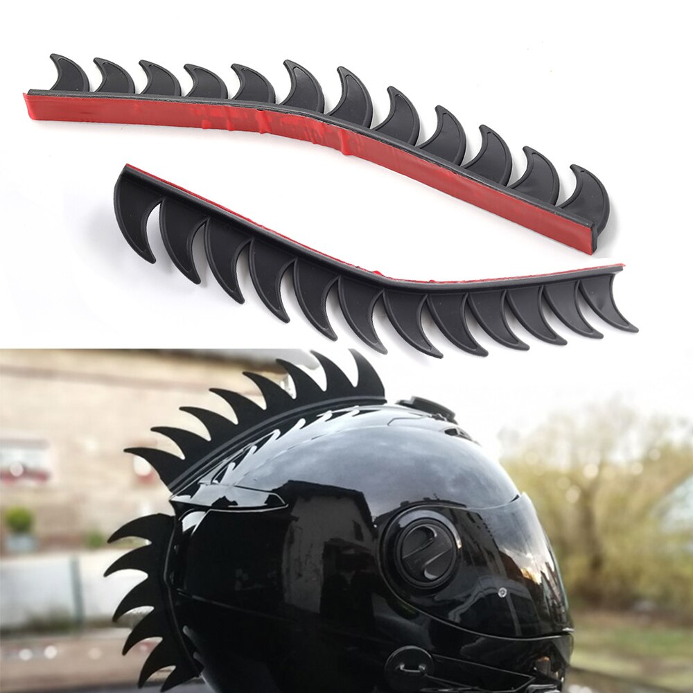 Rubber Dirt Biker Motocross Helm Mohawks Spikes Mohawk Sticker