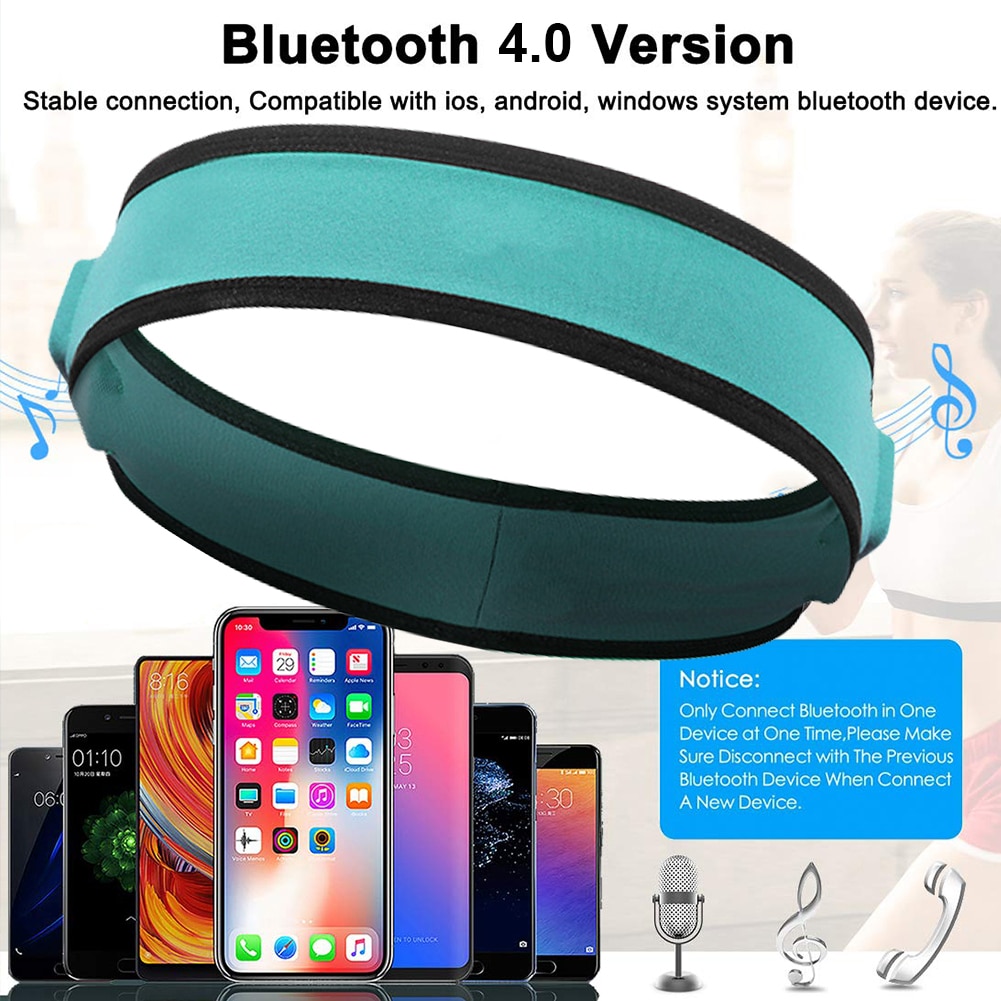 Wireless Bluetooth Stereo Headphones Running Earphone Sleep Headset Sports Sleeping Music Headband JOY