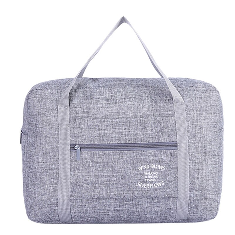 Waterproof Oxford Travel Bags Women Men Large Duffle Bag Travel Organizer Luggage bags Packing Cubes Weekend Bag: Gray