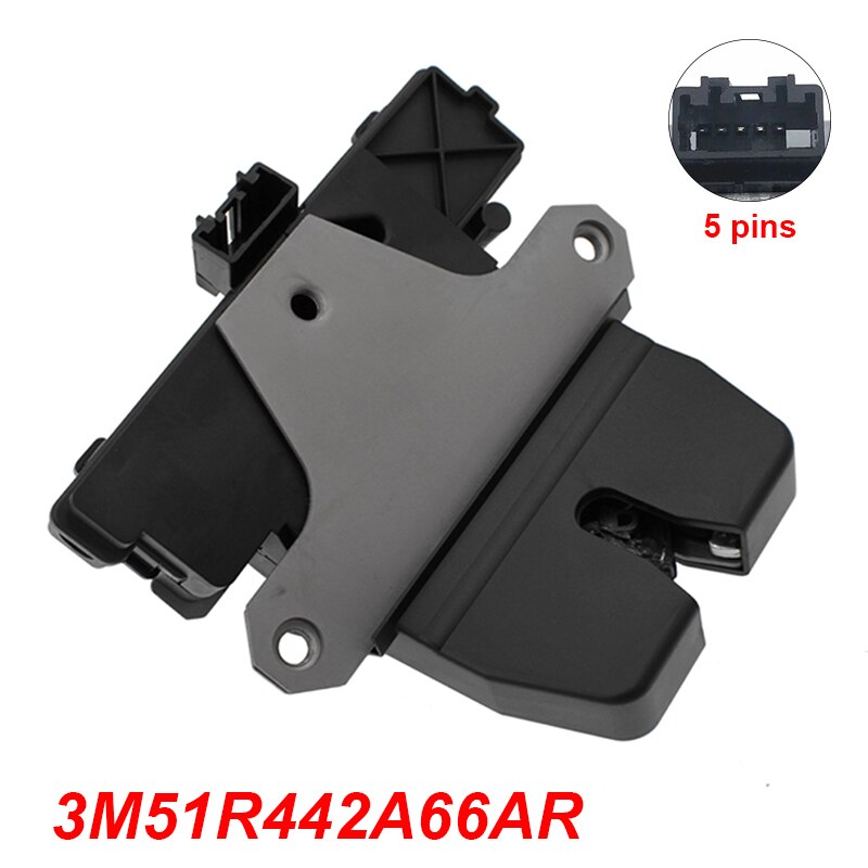 5 PIN 3M51R442A66AR Boot /Tailgate Rear Trunk Lid Lock Latch Central Locking Mechanism For Ford Focus Mondeo MK4 C-Max