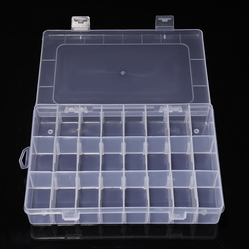 10/15/24 Cells Transparent Storage Box Organizer Case Storing Plastic Box Jewelry Beads Pill Screw Organizador Waterproof