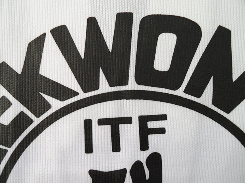 Itf barn voksen hvid taekwondo dragter unisex taekwondo dobok uniform udsøgt broderi behagelige itf dragter