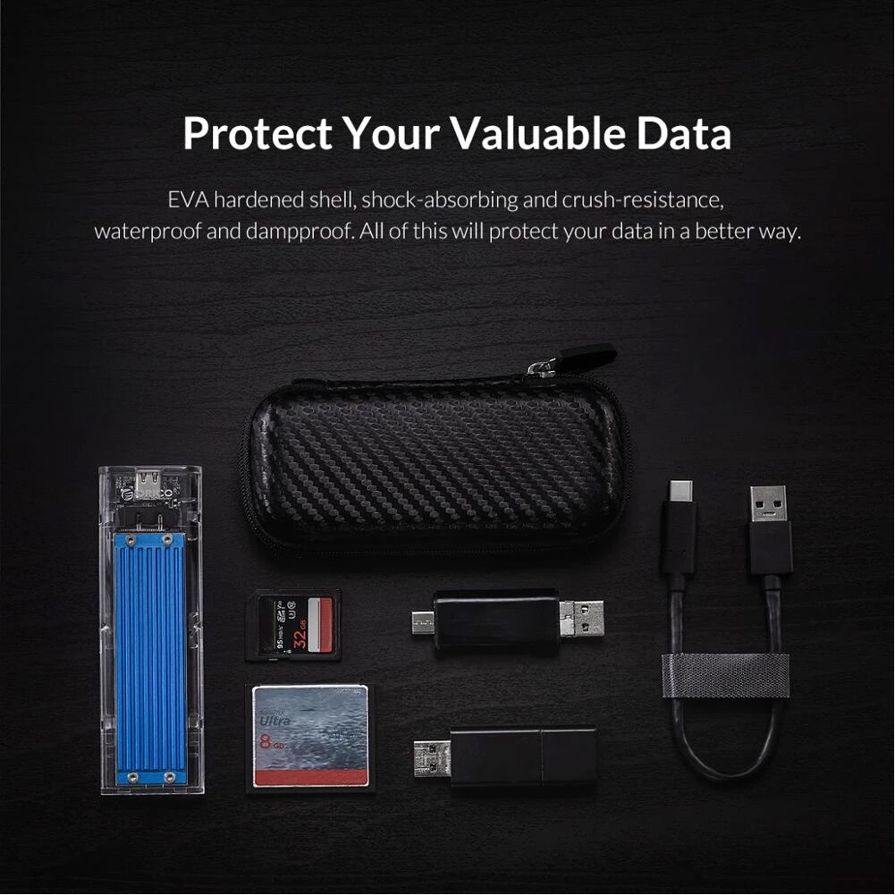 Custodia protettiva per custodia protettiva per disco rigido custodia per auricolare per linea dati auricolare custodia SSD custodia rigida per PC portatile