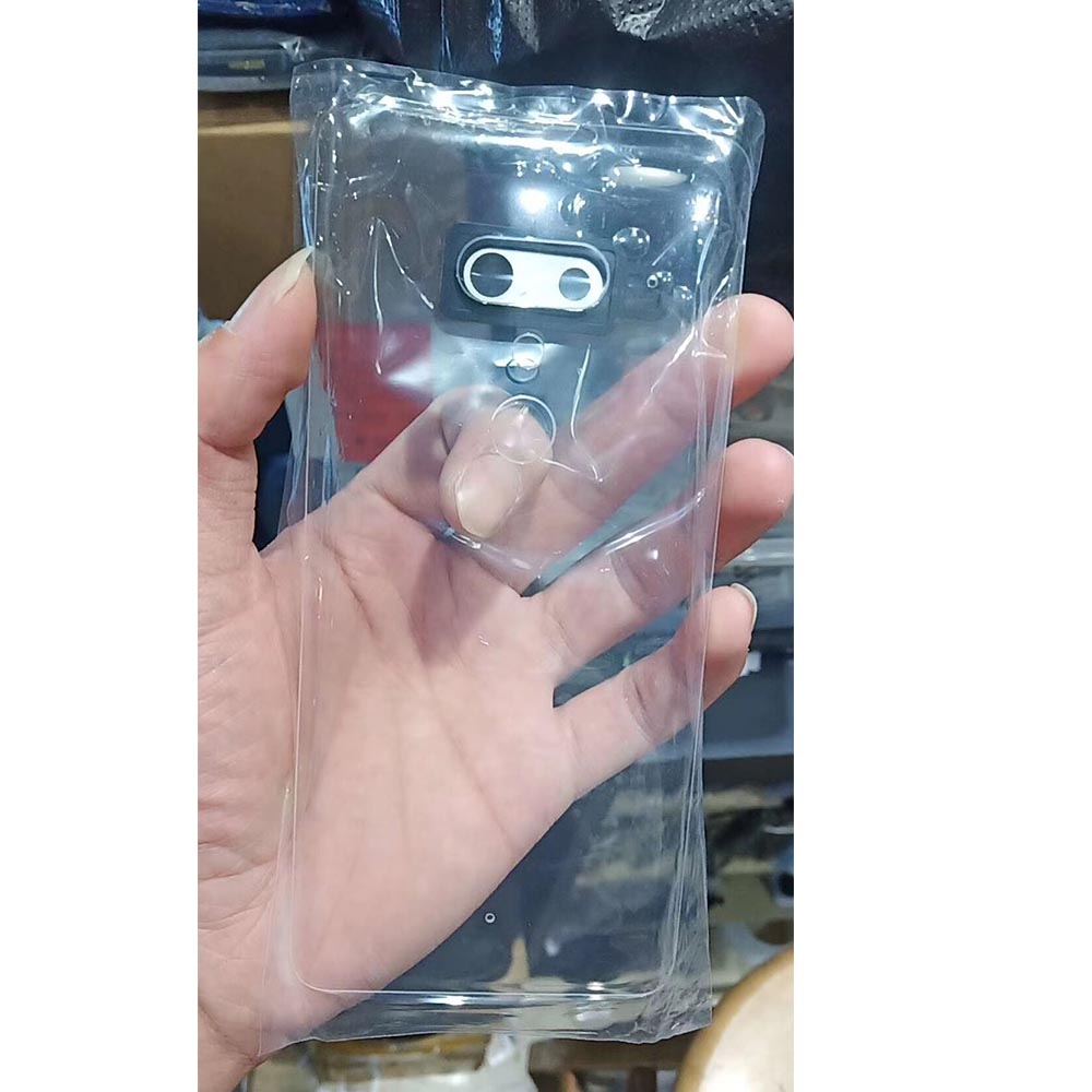 6.0 Inch Voor Htc U12 Plus Terug Batterij Cover Achterdeur Panel Glas Behuizing Case Vervanging Deel Voor Htc U12 + Batterij Cover: Translucent