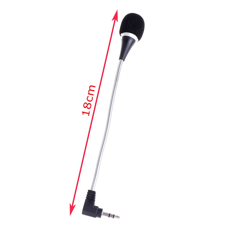3.5mm Jack Mini Flexible Capacitance Microphone Mic for Mobile Phone PC Laptop Notebook Podcast Skype Chat 1PCS Microphone