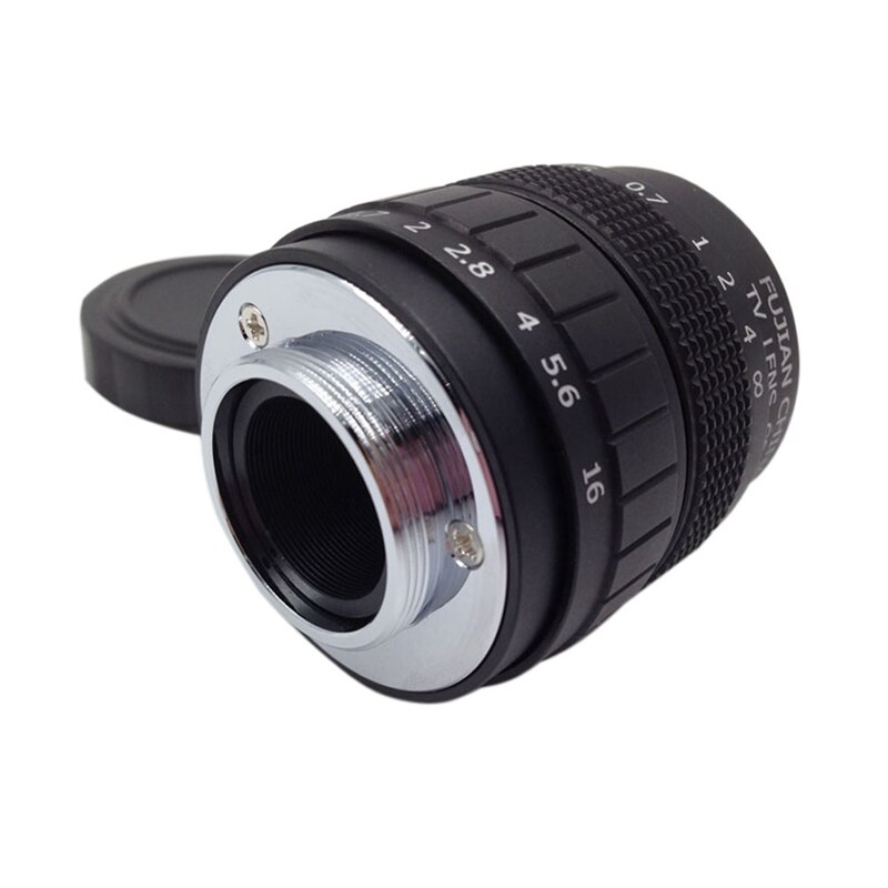 Lente de televisión/CCTV para cámara de montaje C 35mm F1.7 en negro