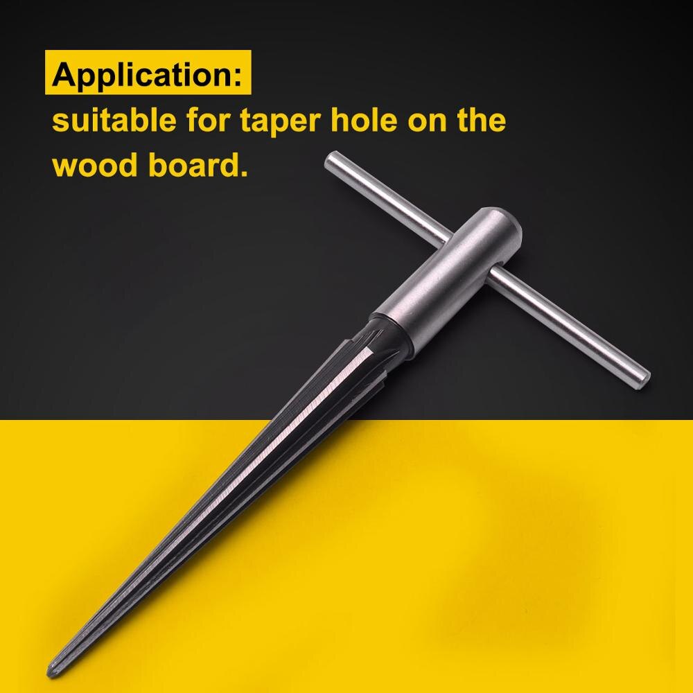 1Pcs 13/16mm Shank Tapered Straight Flute Tapered Reamer Tool 1/8" to 1/2" Taper Included Angle