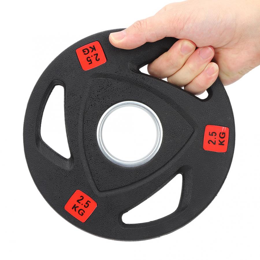 2.5kg fitness skivstång 3 hål handgrepp skivstång tyngdlyft träningsredskap handgrepp rund skivstång för gymutrustning