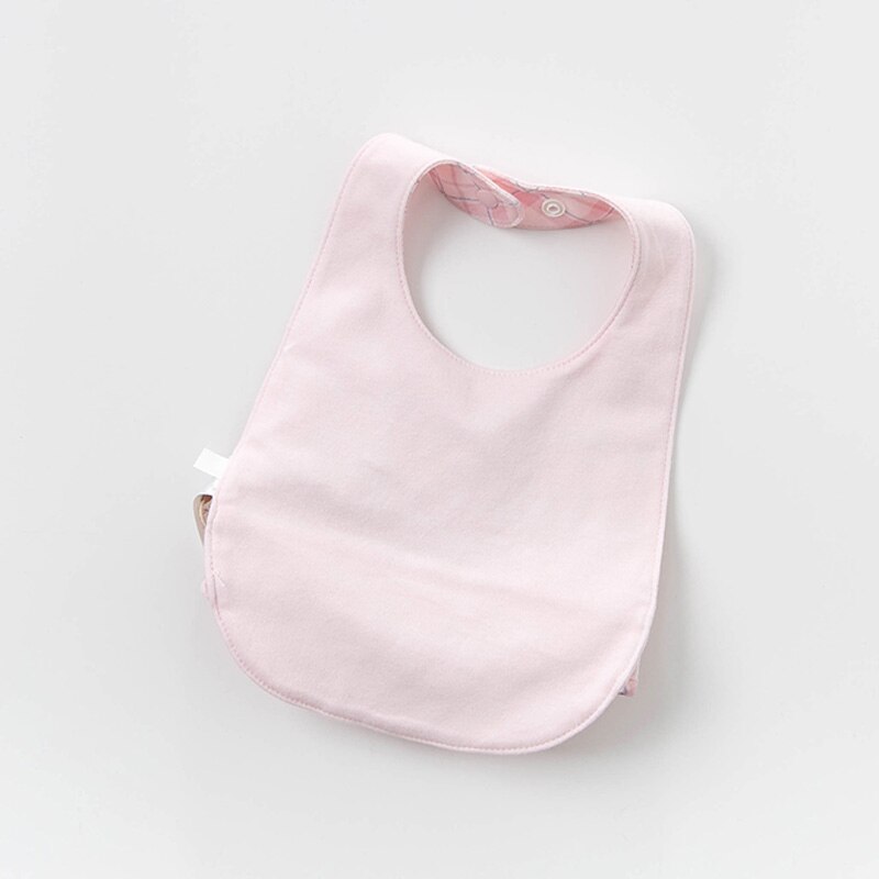 DBH12484 Dave Bella born baby girls cute floral plaid ruched bibs infant toddler bibs