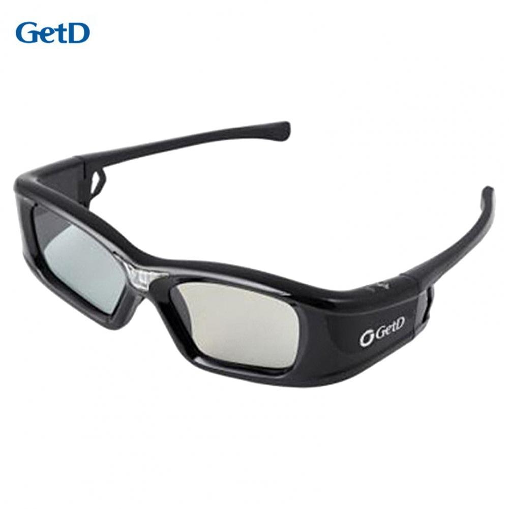 GetD-gafas 3D con obturador activo, lentes con imagen transparente negra, para proyectores DLP LINK 3D para XGIMI/Nut/Xiaomi General