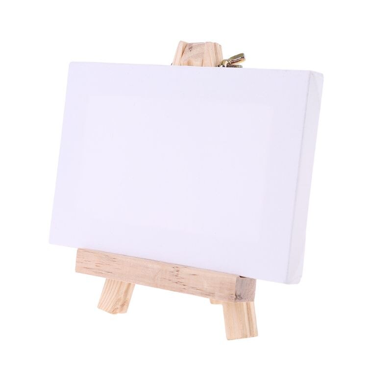 Mini Canvas Natuurlijke Houten Schildersezel Set Voor Art Schilderij Tekening Craft Wedding Supply 090F