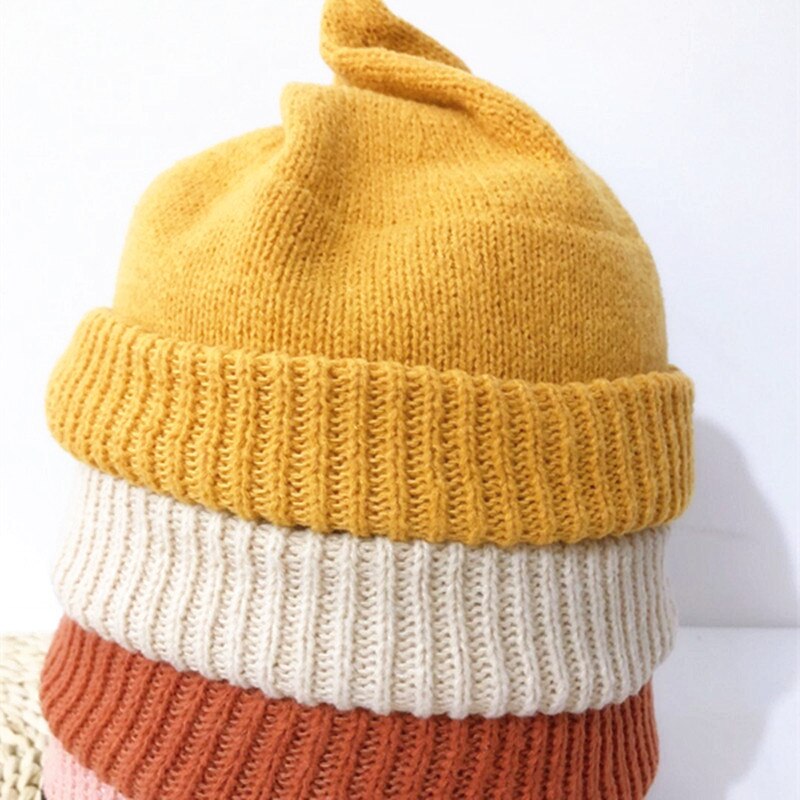 Gebreide Kinderen Beanie Muts Baby Baby Jongen Meisje Hoed Warm Kinderen Baby Herfst Winter Meisjes Hoed Voor Kids Peuter Muts motorkap Enfant