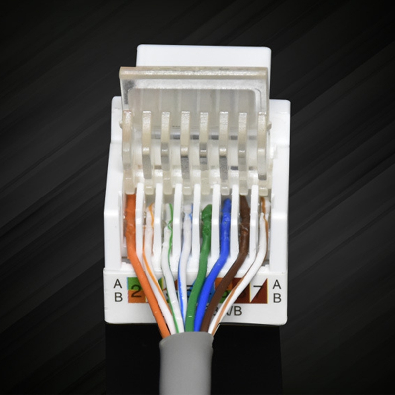 10Pcs RJ45 CAT5E Ethernet Netwerk Keystone Jackclip Module Stekker Connector