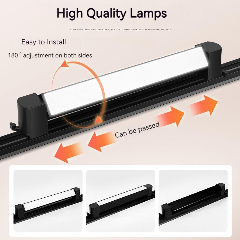 LED Track Light Set para decoração de casa, lâmpada de trilha magnética, iluminação Spotlight, loja de roupas, 85-264V, 20W, 30W