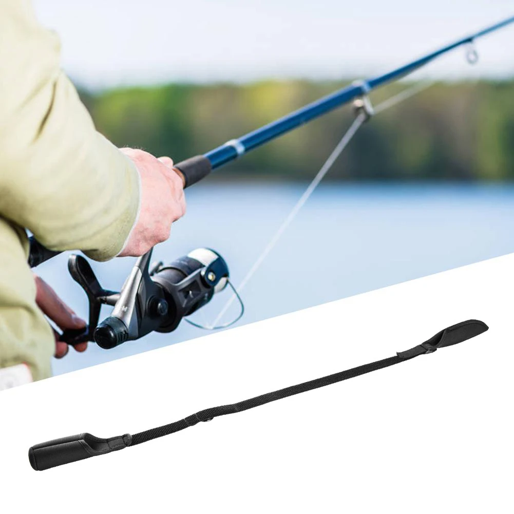 Pesca Rod Holder Strap Pesca Rod Shockproof Strapping Wrap Respirável respingo-resistente ao desgaste Peixe ao ar livre Ferramenta