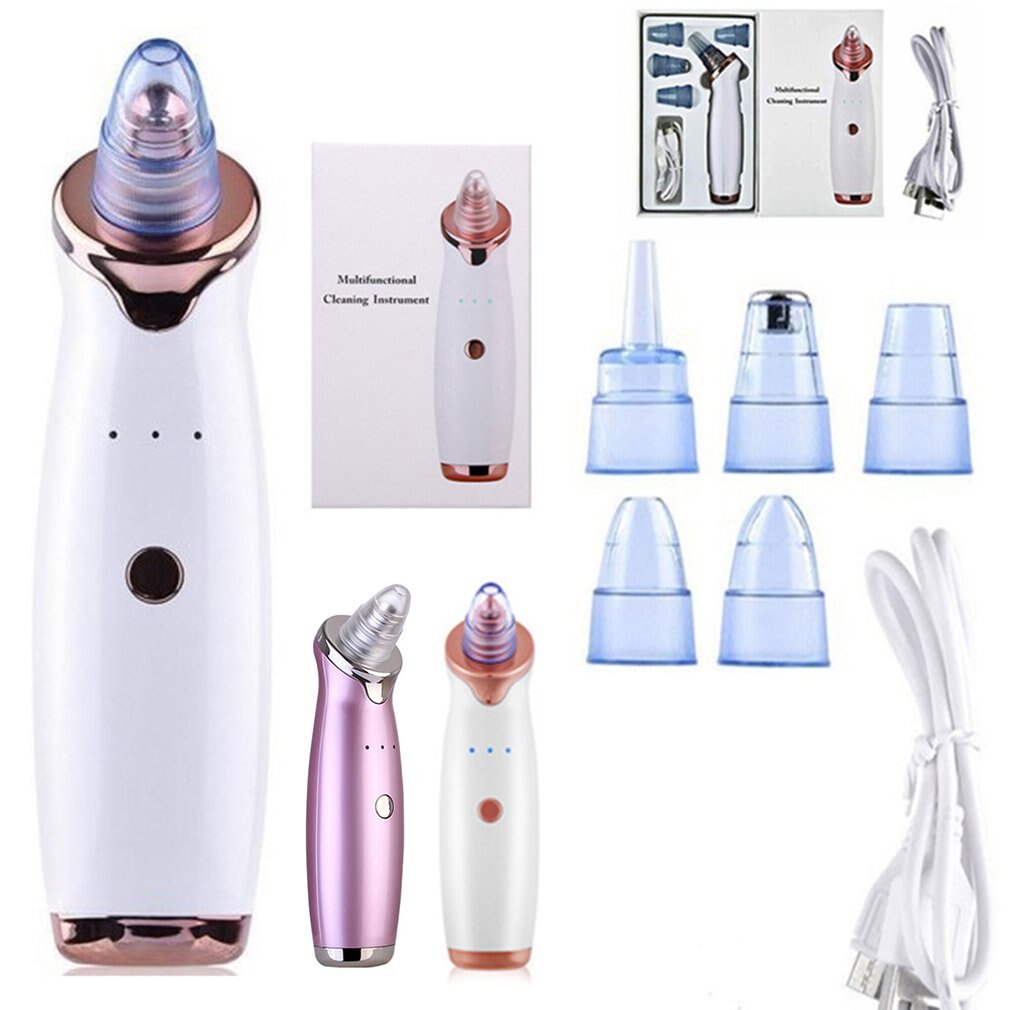 Blackhead Remover Vacuum Facial Pore Cleaner Acne Comedone Whitehead Blackhead Extractor Kit Blackhead Cleaning