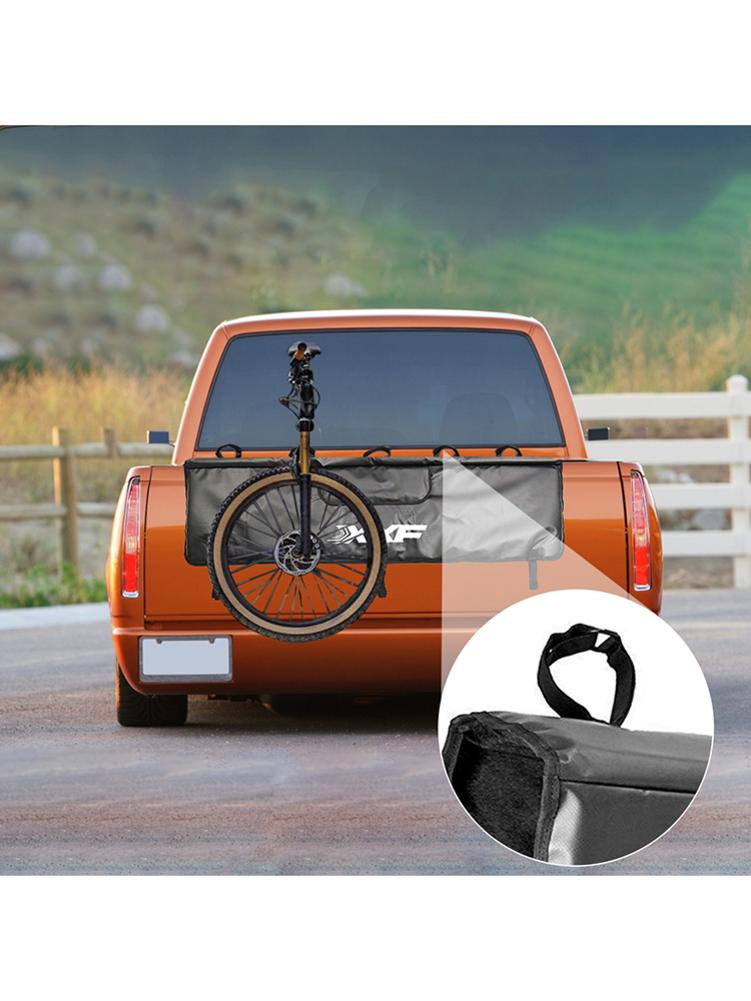 Pickup Tailgate Cushion Bicycle Rear Fixed Protective Tail Pad Rear Tailgate Cushion Belt Tool Bag Mountain Bike Transport