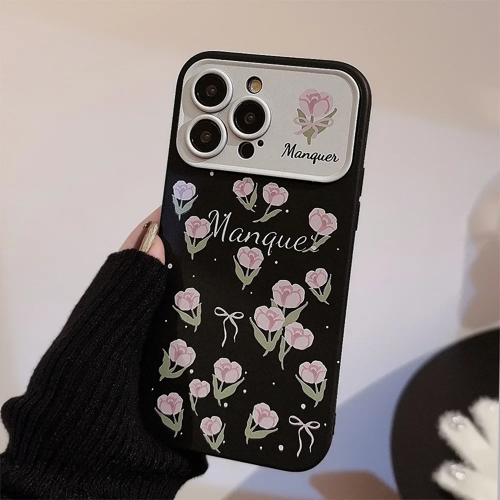 Funda de teléfono de estilo Simple a prueba de golpes para iPhone 16, 15, 14, 12, 13, 11 Pro Max Plus, X, XR