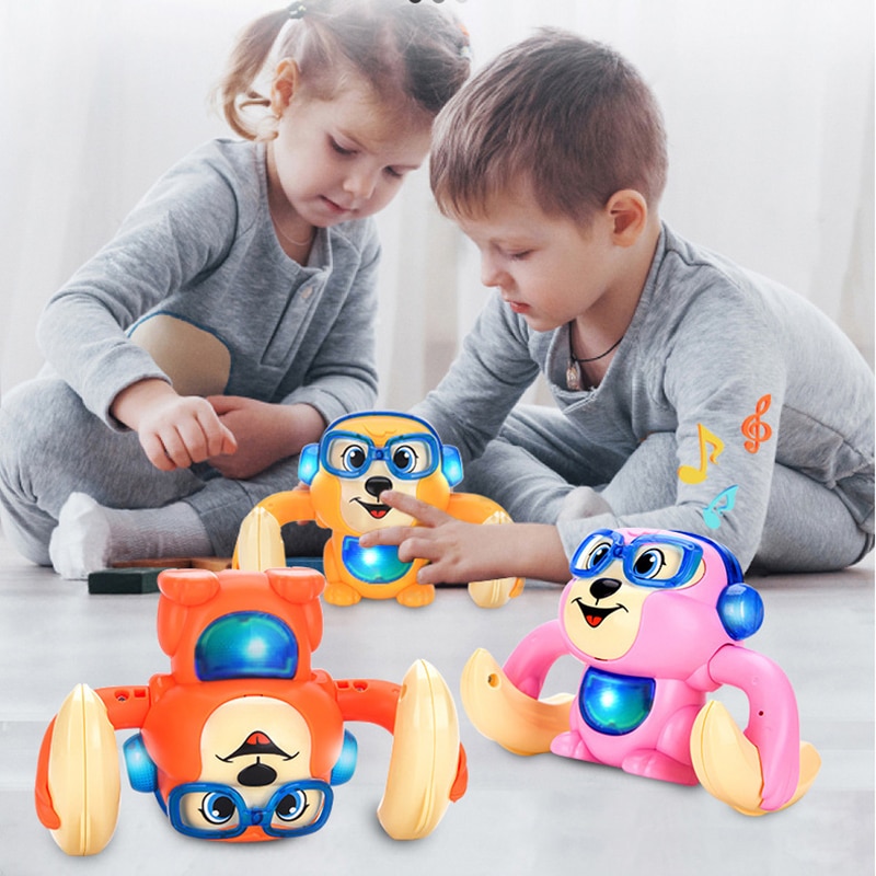 Uaincube intelligent touch röstsensor kontroll tumlande banan apa fantastiska leksaker för barn coola leksaker för bebisar