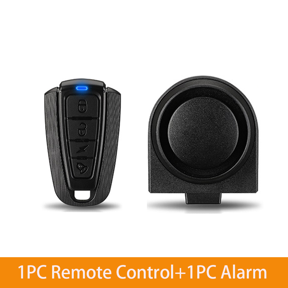 Awapow Wireless Bicycle Vibration Alarm USB Charging Motorcycle Bike Alarm Remote Control Anti-theft Bike Detector Alarm System: B