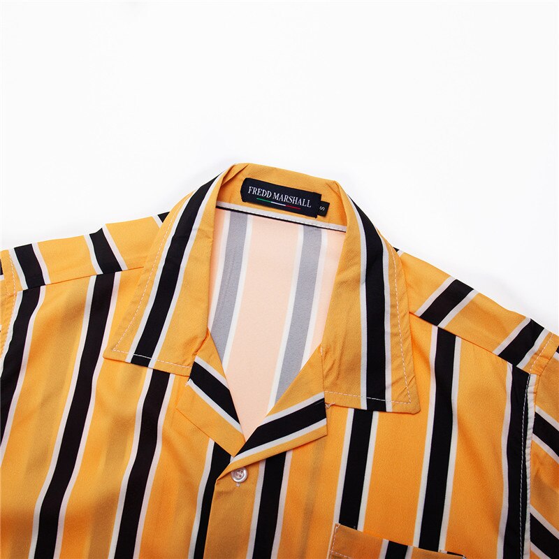 Chemise rayée à manches courtes pour homme, coton, décontractée, ample, grandes tailles européennes, été 100%