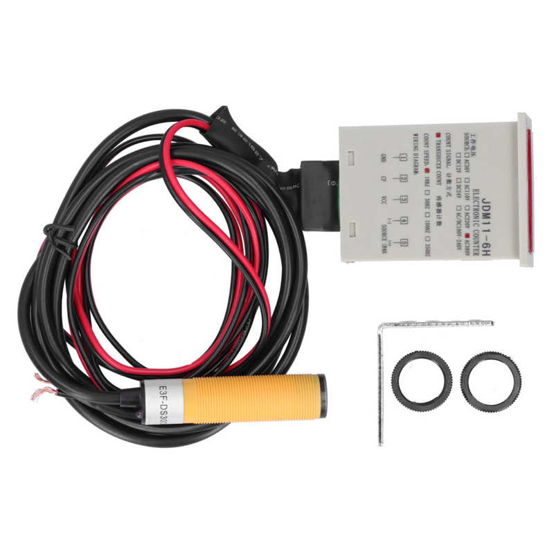 BERM-Contador de pantalla Digital, Sensor Industrial electrónico, inducción automática, BEM‑ 6H ‑ 30E4-CT: AC380V