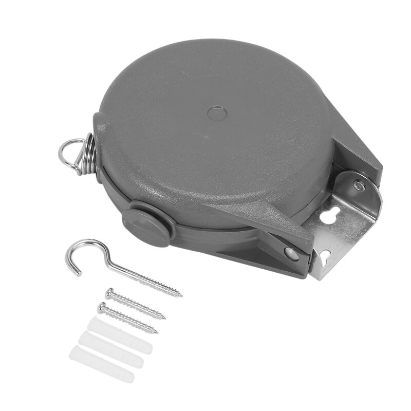 Long Retractable Washing Line, Automatic Retractable Mechanism, Adjustable and Heavy-Duty Clothesline