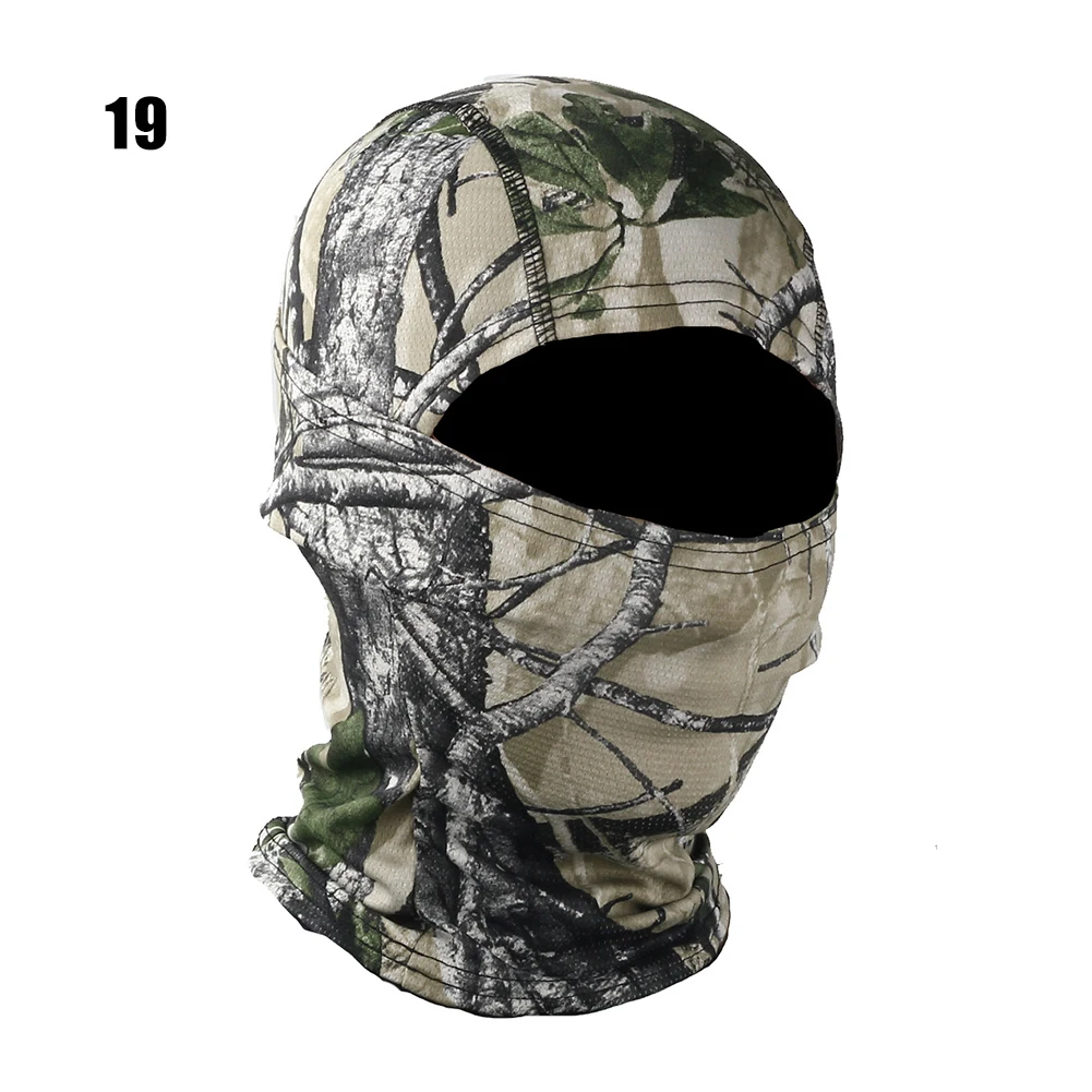 Pasamontañas de camuflaje, bufanda para cara completa, esquí, ciclismo, máscara facial completa, cubierta para cuello, calentador de cabeza, gorro deportivo, forro para casco: Marfíl