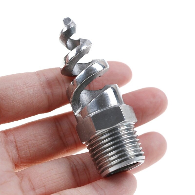 1/2" Full Cone Spiral Jet Nozzle Stainless Watering Mist Sprinkler For Garden And Lawn Irrigation