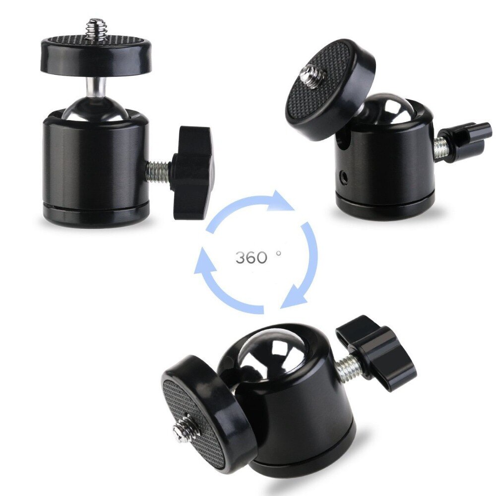 1/ 4&quot;Screw 360 Degree Rotation Mini Ball Head Ballhead Headball for Gopro 7 6 5 4 3 2 1 Tripod Camera DSLR