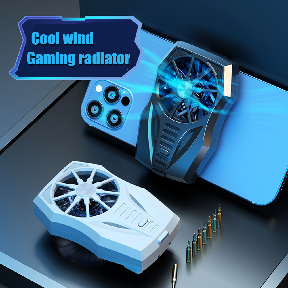 Universele Mobiele Telefoon Usb Game Cooler 6000Rpm Koellichaam Koelventilator Gamepad Houder Radiator Voor Iphone Xiaomi Huawei Samsung