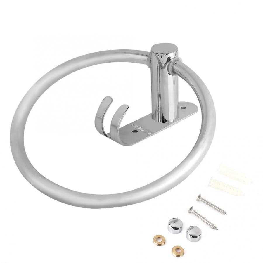 Porte Papier Toilette Et Anneau De Serviette Mural, 2 Pièces En Acier