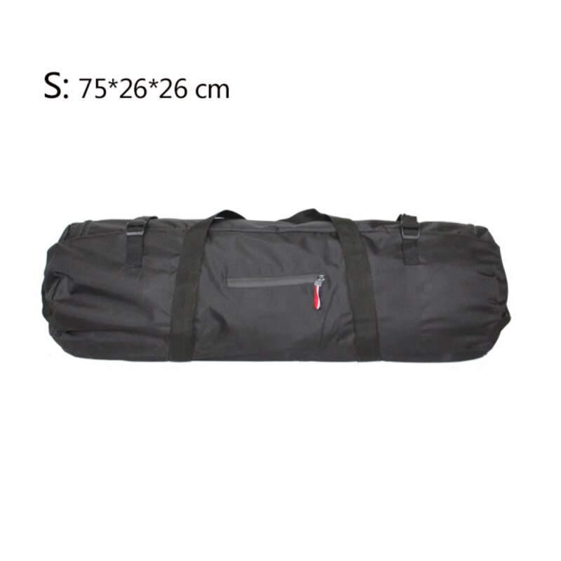 Coleção de tendas de acampamento, bolsa de armazenamento multifuncional para barraca, caminhadas ao ar livre, dobrável, à prova d&#39;água, mala de viagem de armazenamento: Black S