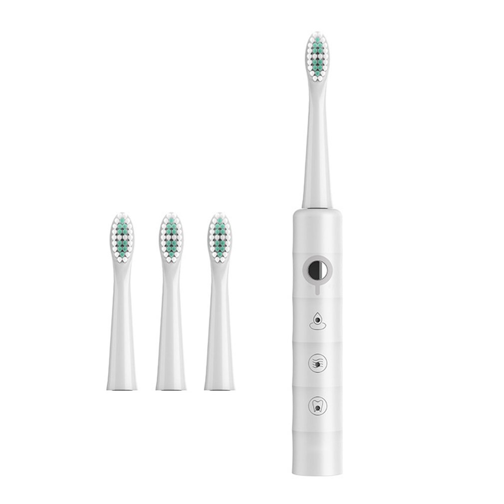 Sonische Tandenborstel Elektrische Volwassenen Tandenborstels Oplaadbare 4 Uur Lading Minimum 30 Dagen Gebruik 6 Optionele Modi 4 Opzetborstels