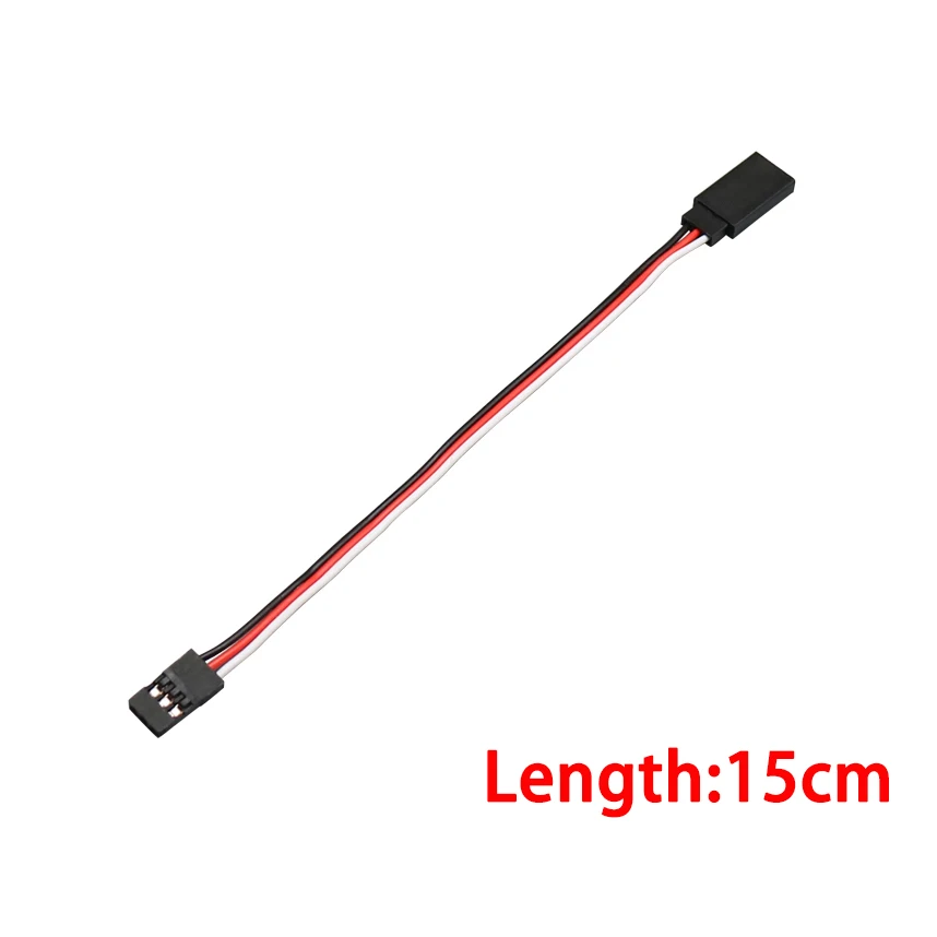 Peça rc 1 peça 15/30/50cm 1to1 1to 2 1 a 3 1 a 4 rc servo cabo de extensão para futaba jr macho para fêmea modelo rc: Branco