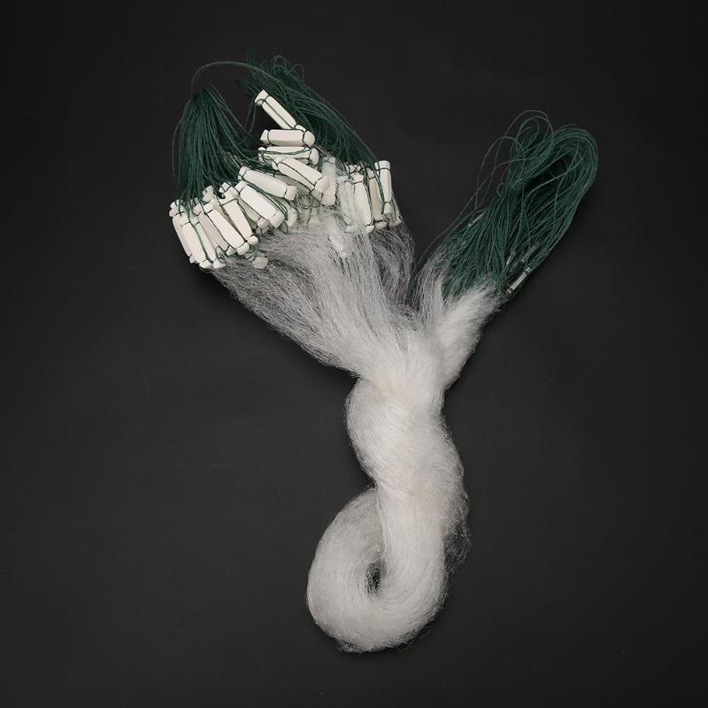 20x0.7m size Fishing Catch Net Monofilament Network Hand Cast Net Sticky Mesh Float Fishnet Gillnet Trap