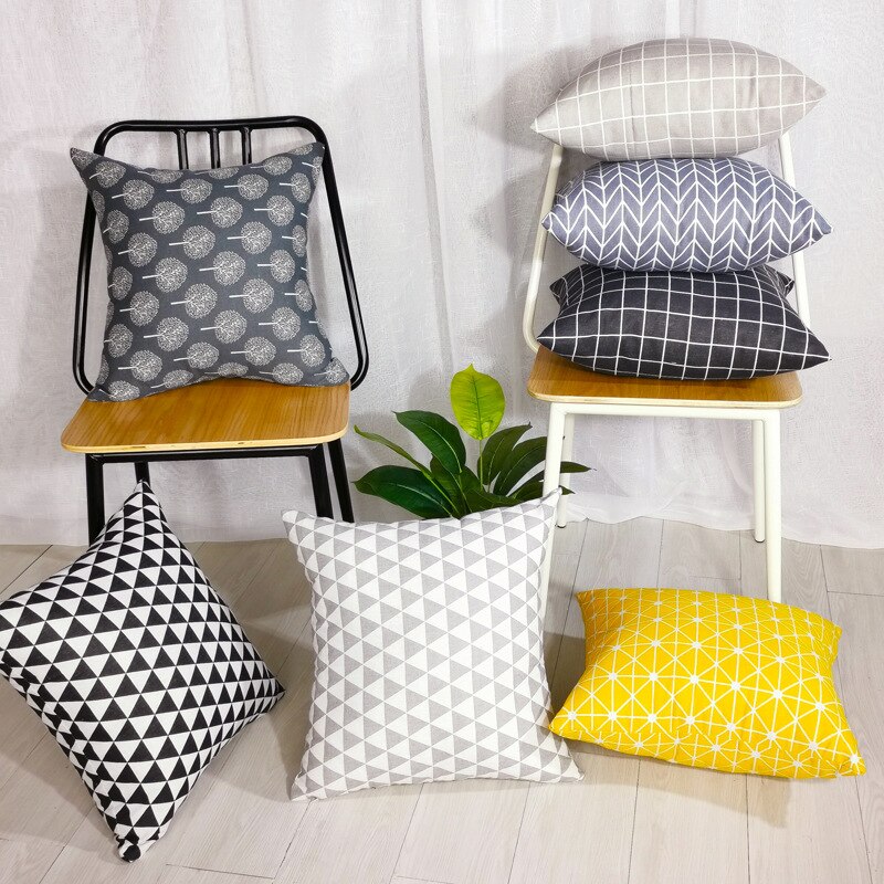 Housse de coussin carrée, taie d'oreiller, décoration de voiture, à la , fournitures pour la maison, 40x40cm
