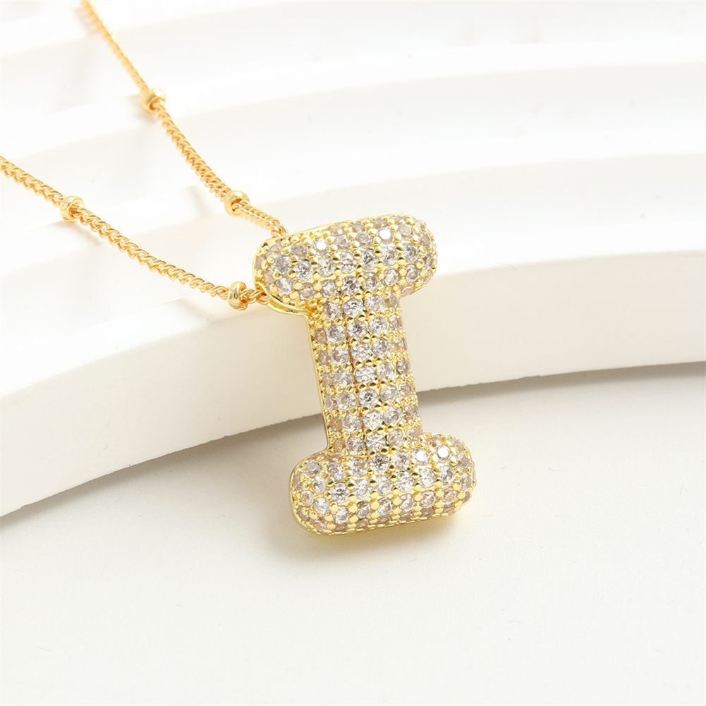 Colgante Vintage de acero inoxidable con letra dorada, Collar con inicial del alfabeto de A-Z para mujer, Collar de cadena, de joyería: Color dorado