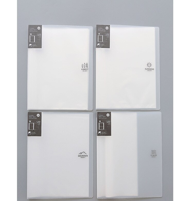 Korean Stationery 20 40 60 Layer A4 File Folder Document Bags Office School Supplies Expanding Multilayer Pockets Display Book: one earth-20 layers