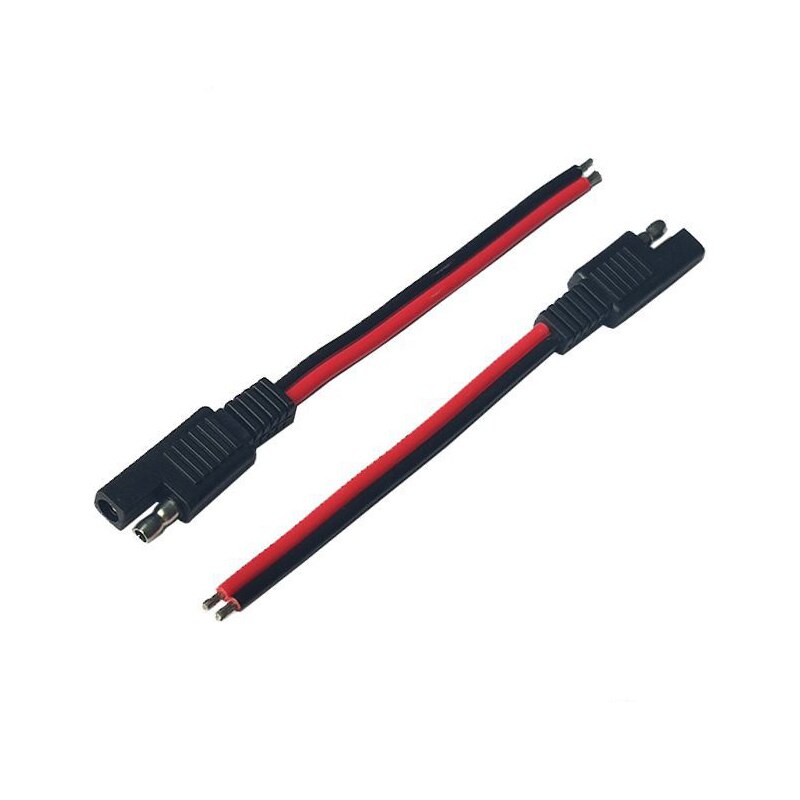 Uds 15CM SAE 2 Pin rápido conector desconectar macho 14AWG SAE Cable de extensión Cable arnés de alambre para la motocicleta generador de Panel Solar